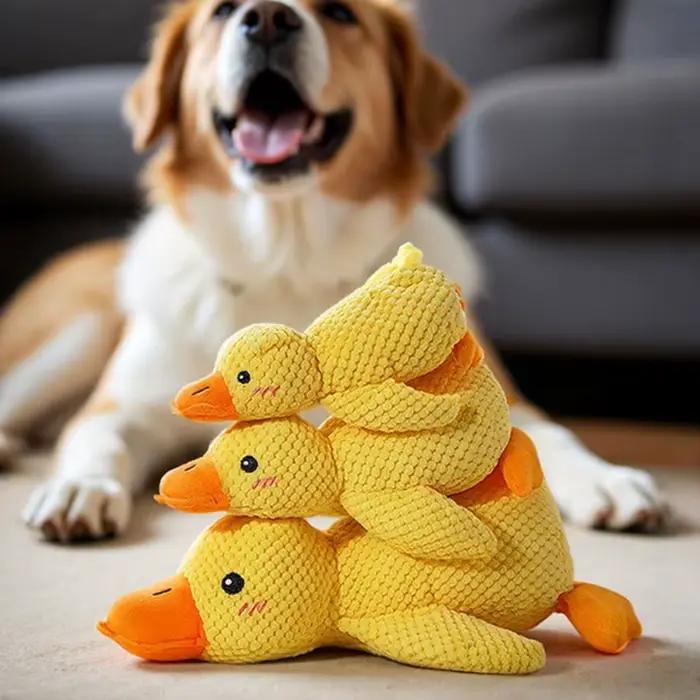 Jouet à mâcher en forme de canard pour chiens et chats