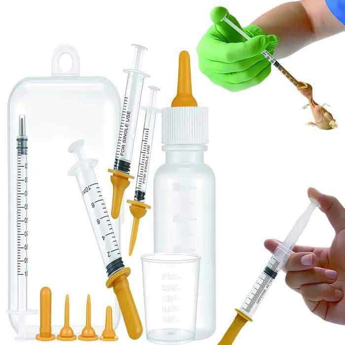 Tétine d'alimentation pour animaux de compagnie : Tétine pour chaton, tétine pour chiot, distributeur de lait en poudre ; Biberon d'allaitement pour chiot pour l'alimentation au lait des petits animau