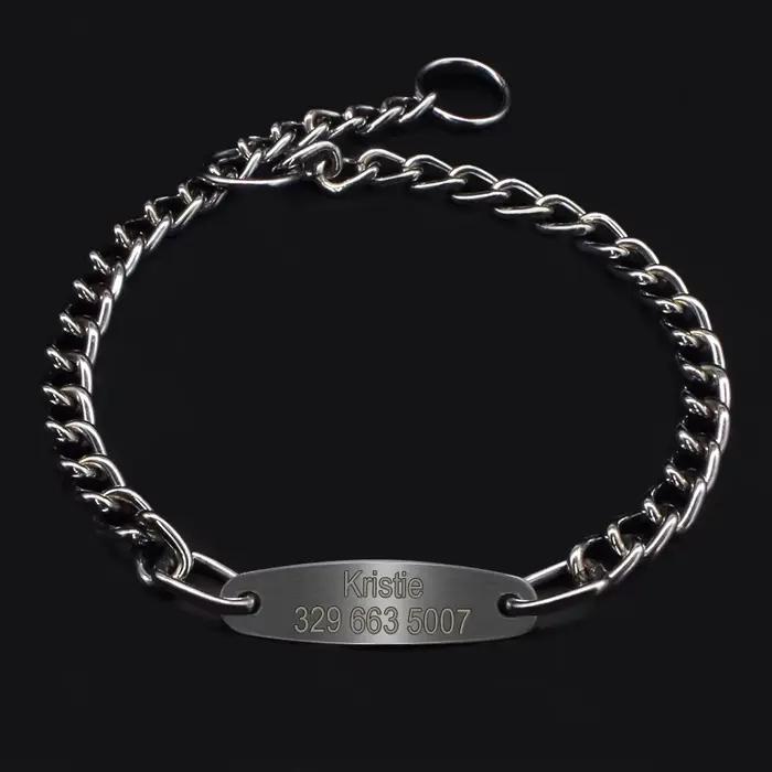 Collier ras du cou personnalisé pour chien