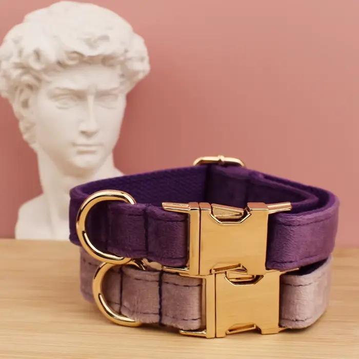 Collier en velours pour chien