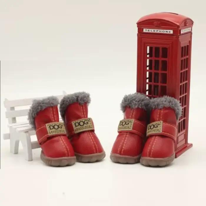 Bottes chaudes en PU pour chien