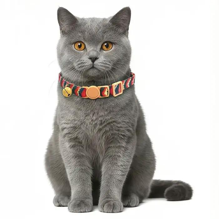 Collier de sécurité pour chaton avec clochette, réglable et doux, pour petits chats – Accessoire décoratif pour animaux de compagnie