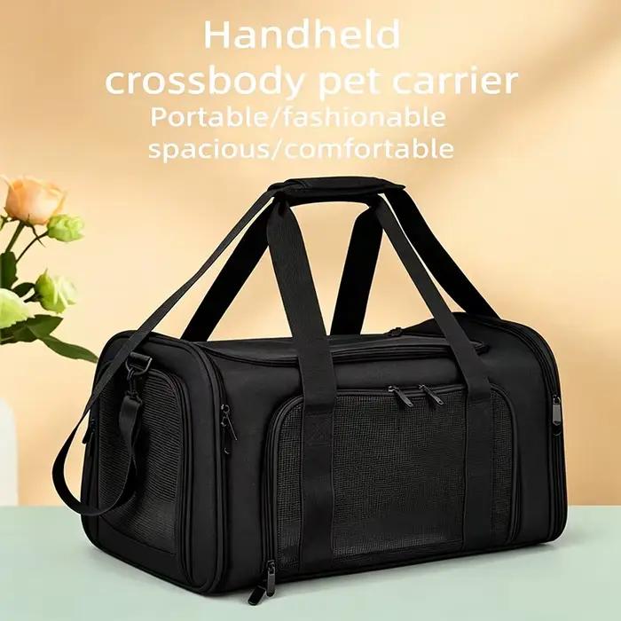 Sac à dos de transport pour animaux de compagnie approuvé par les compagnies aériennes, sac de voyage souple pour petits chiens et chats, léger et portable pour le transport de chats