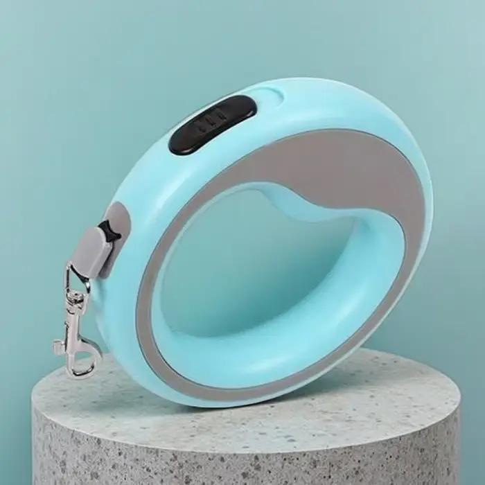 Laisse rétractable pour chien avec poignée en boucle