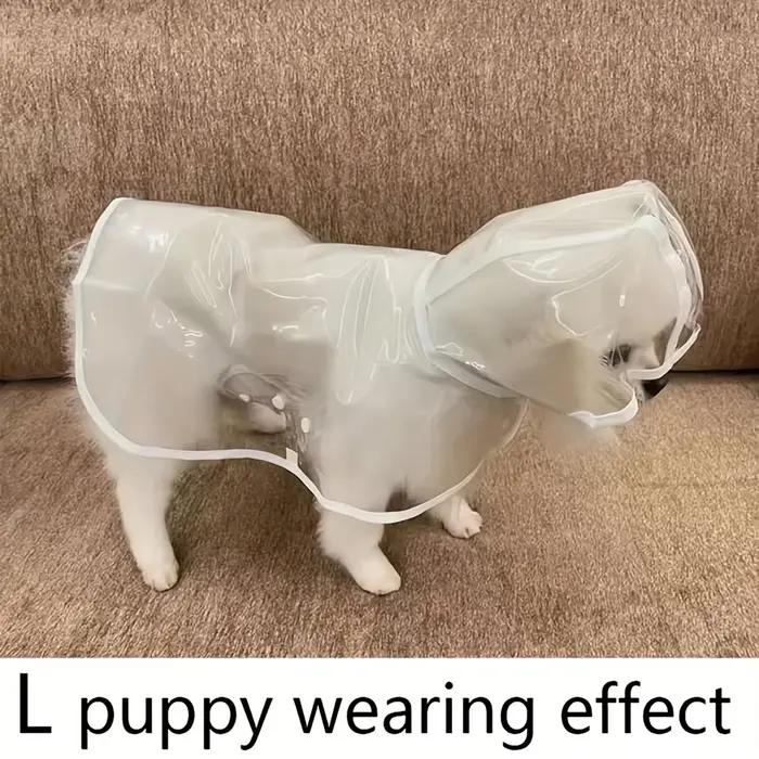 Imperméable transparent imperméable pour chien