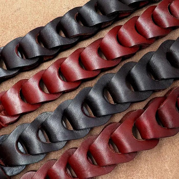 Collier pour chien en cuir de vache véritable