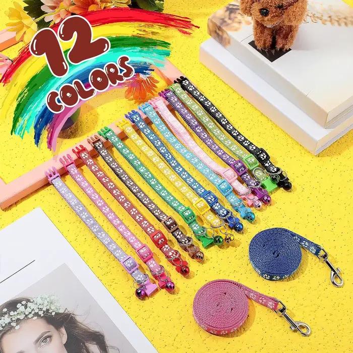 Lot de 24 colliers et laisses pour chien