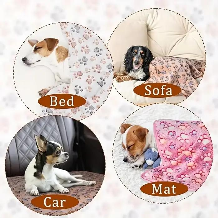 Couverture pour animaux de compagnie en flanelle