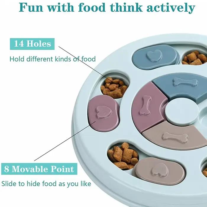 Bol pour cacher la nourriture pour chien, jouet éducatif pour l'entraînement à la digestion lente, jouet éducatif interactif pour soulager l'ennui