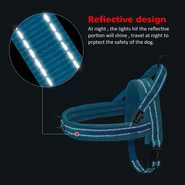 Sangle rembourrée en nylon chaud pour chien sans nervure