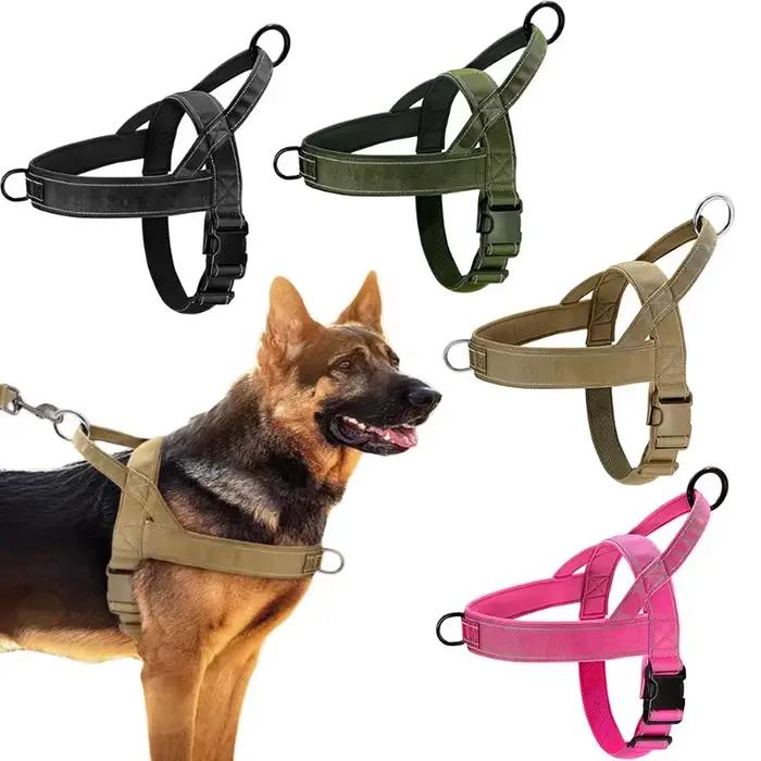 Harnais tactique anti-traction pour chien