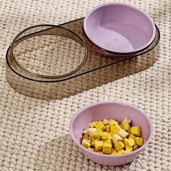 Filles réglable pour nourriture et eau pour chien et chat