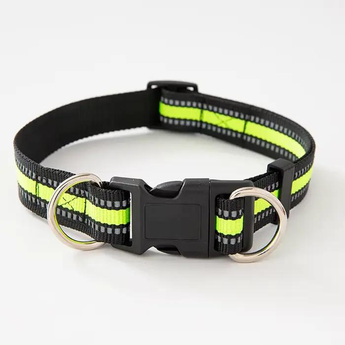 Collier pour chien avec double anneaux en D pour chiens de petite, moyenne et grande taille, harnais de promenade durable pour Labrador et Golden Retriever