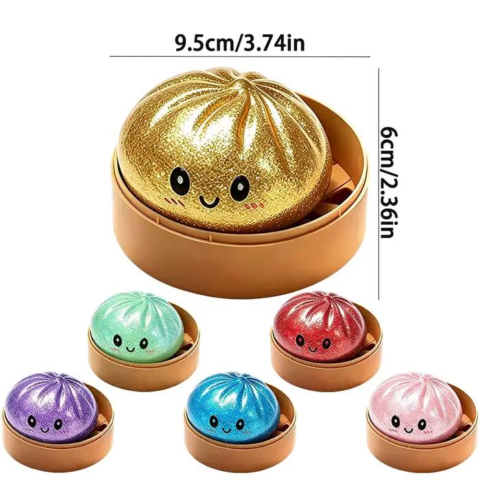 Jouet anti-stress en forme de panier de buns simulés