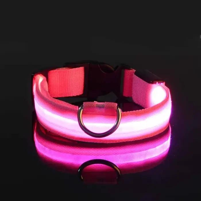 Collier pour chien en nylon LED