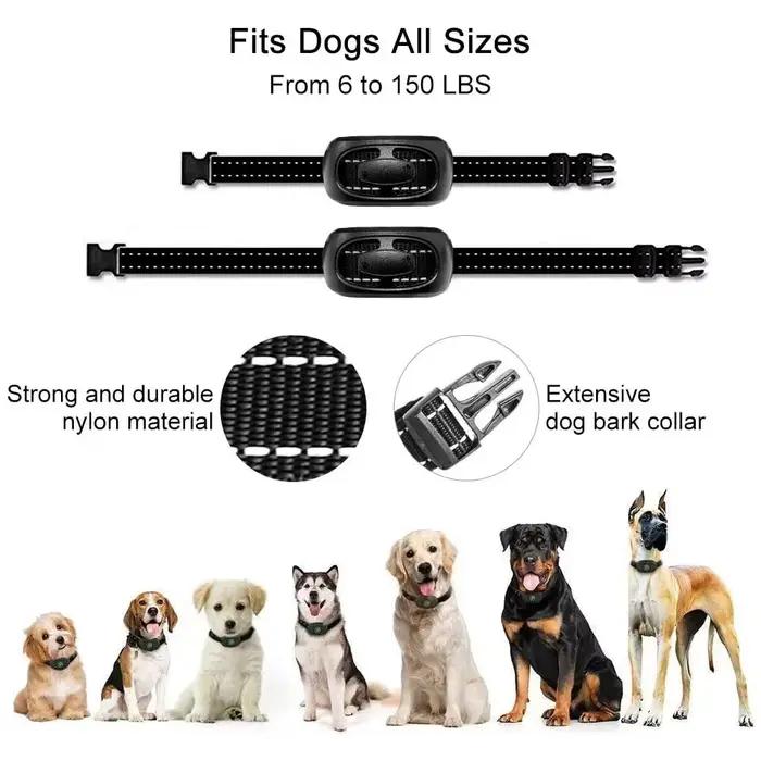 ABQP Anti écorce collier chien Rechargeable