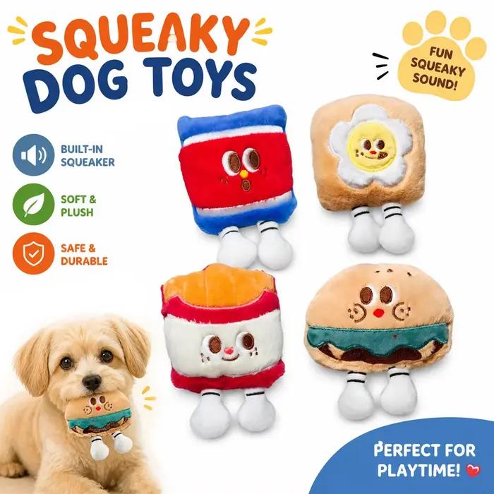 Jouets en peluche couineurs pour chiens