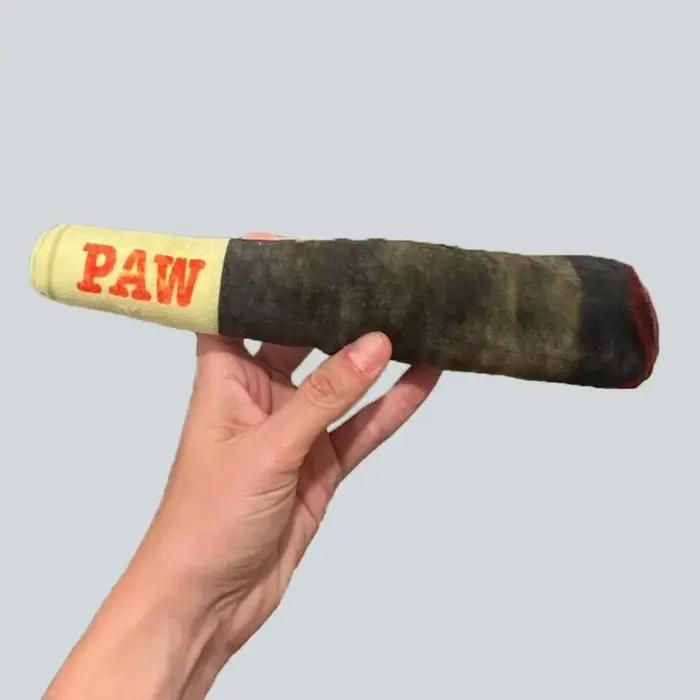Jouets interactifs amusants pour chiens, conception de cigare, peluche grinçante, grincement des dents, jouet à mâcher créatif pour petits et moyens chiens