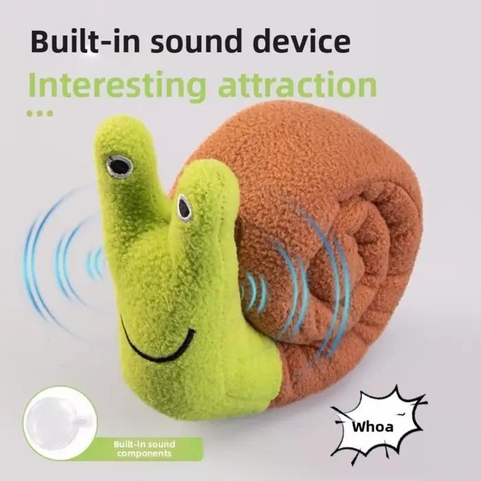 Nouveau chien en forme d'escargot nourriture cachette poupée doux amusant renifler Snack recherche tapis vert interactif