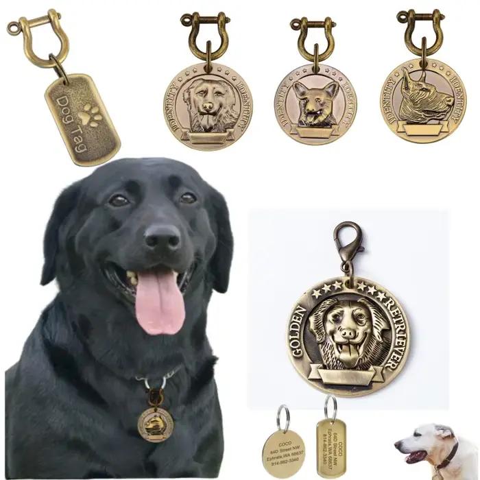 Pendentif d'identification personnalisé pour collier de chien