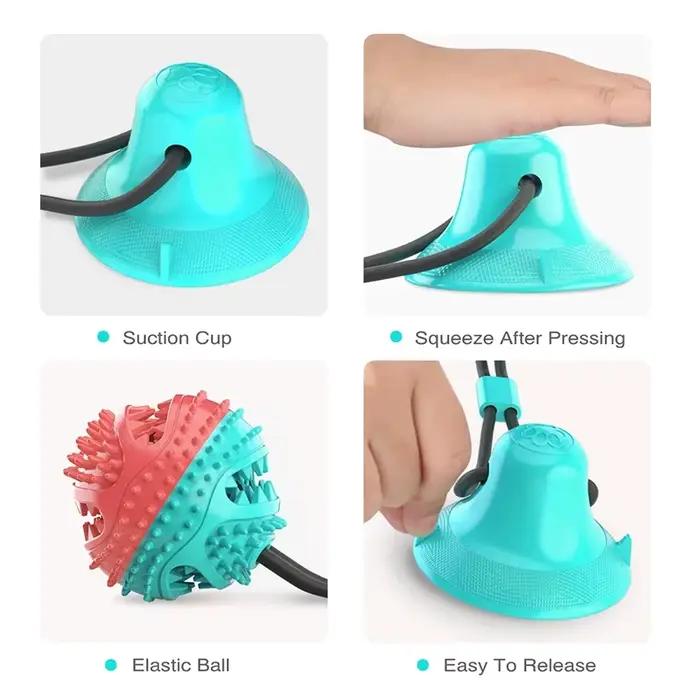 Jouet à mâcher coule avec ventouse pour chien