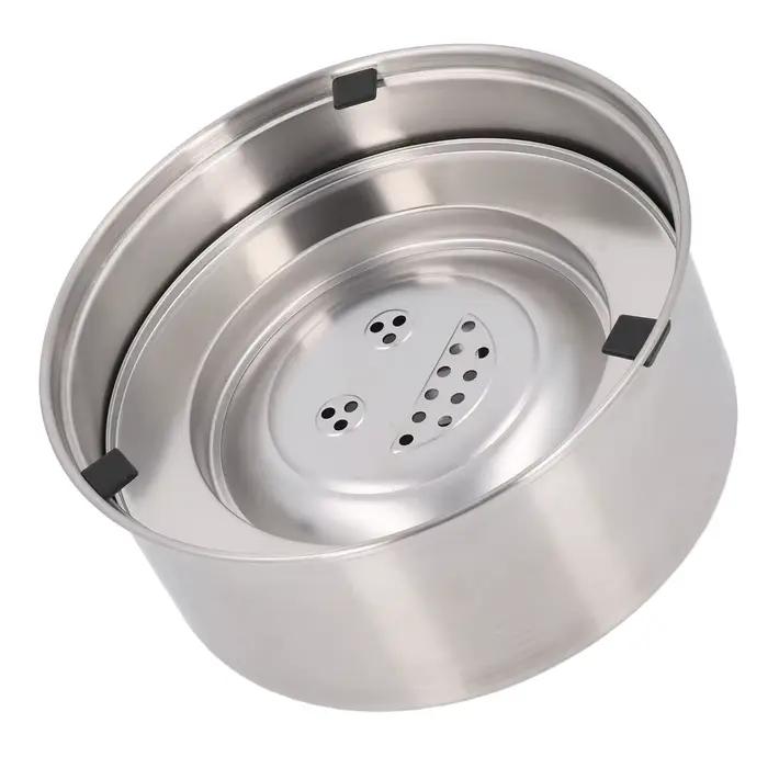 Gamelle flottante en métal pour chien