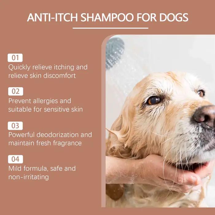Shampoing Anti-démangeaisons avec huile de noix de coco pour chiens