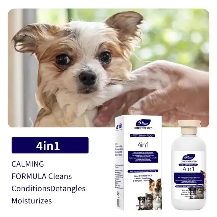 Shampoing apaisant pour animaux de compagnie
