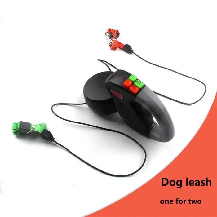 Laisse pour deux chiens 3M corde de Traction à Double tête pour animaux de compagnie automatique