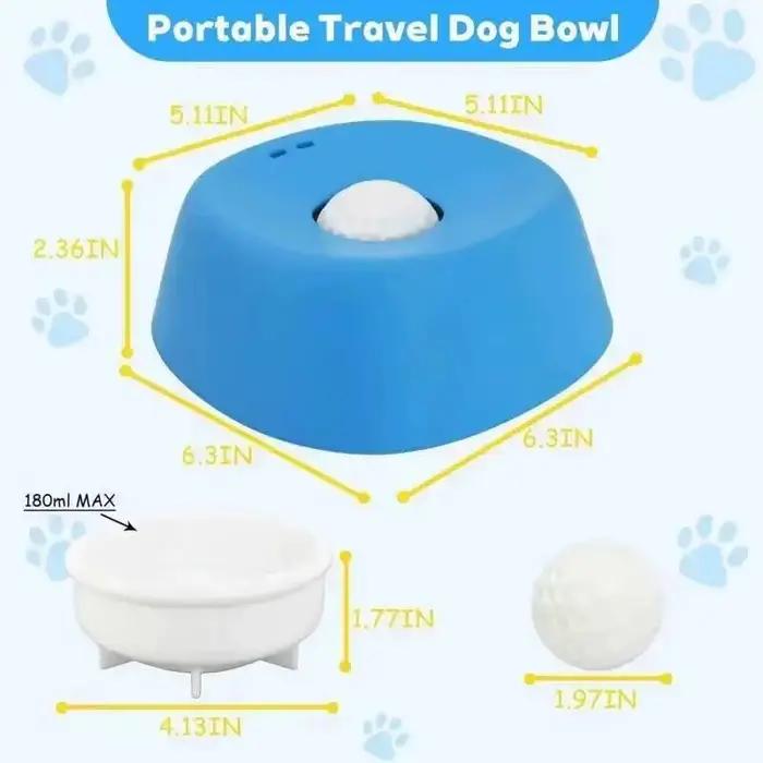 Gamelle interactive pour chien avec boule distributrice pour friandises liquides