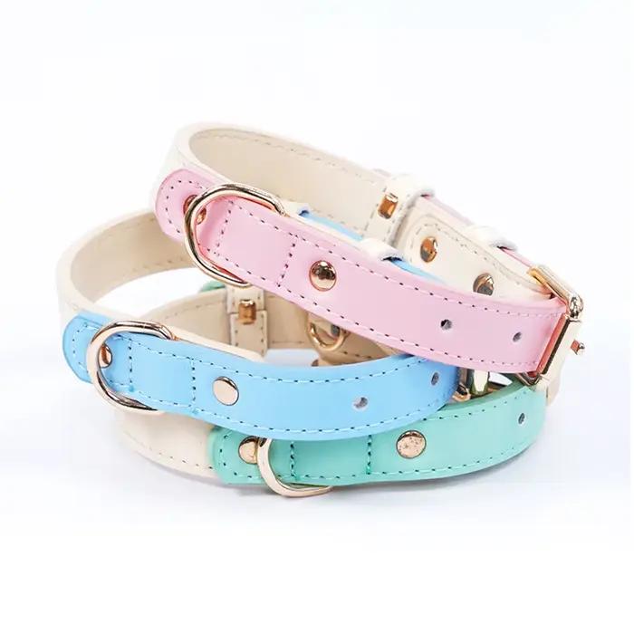 Collier pour chien, anneau de cou Anti-perte et Anti-éclaboussures en cuir