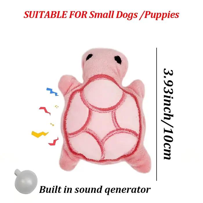 Mini jouet à mâcher en peluche tortue pour chien pour l'auto-entretien