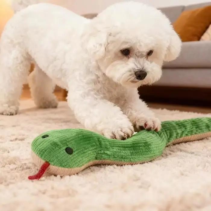 Jouet interactif serpent sonore pour chats et chiens