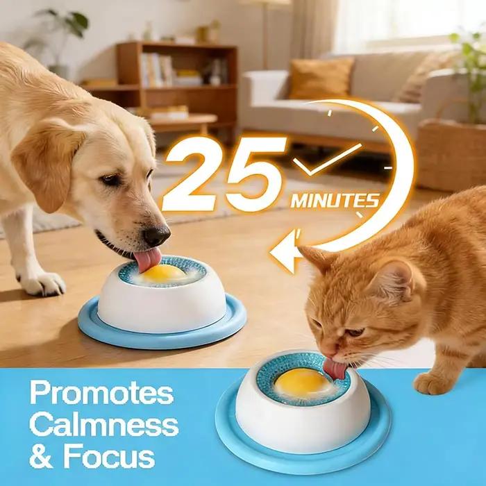 Jouet interactif pour animaux de compagnie : bol de distribution lente pour friandises