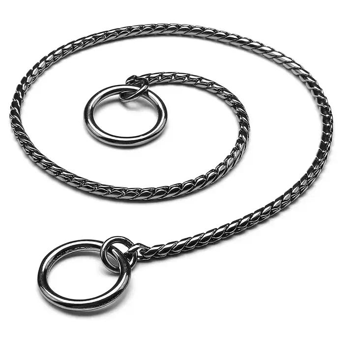 Collier ras du cou en forme de serpent pour chien