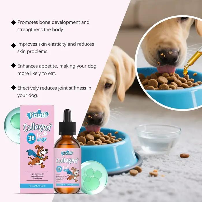Gouttes de collagène pour chien 60 ml
