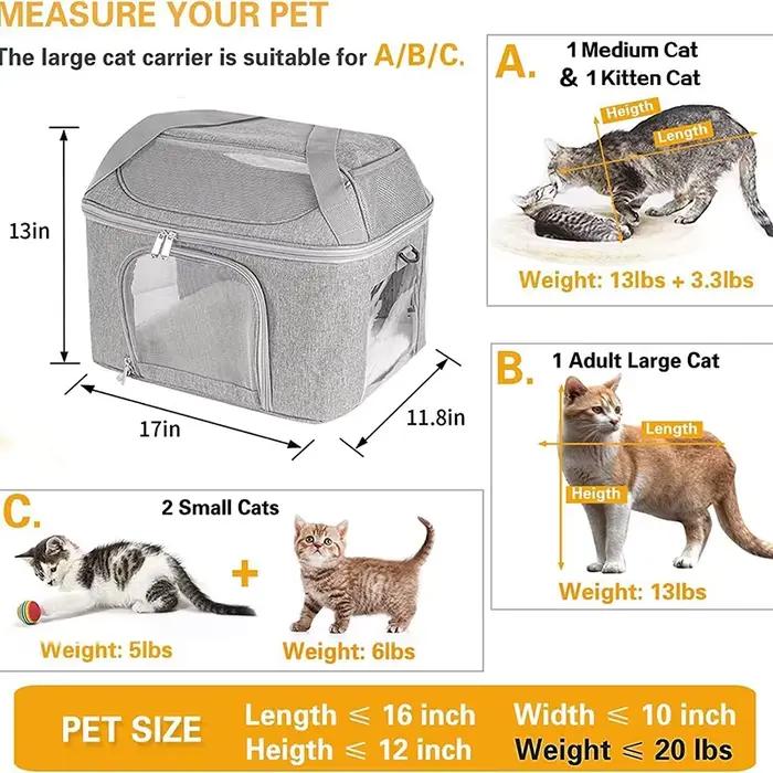 Sac à dos respirant pour chien, Portable et pliable, sac de Transport de voyage approuvé par la compagnie aérienne, pour petits chiens et chats sortants