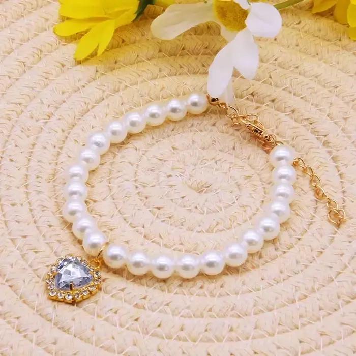 Collier de perles pour animaux de compagnie