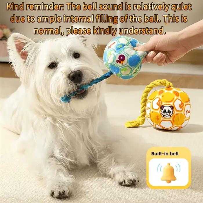 Ballon silencieux qui ne dérangera pas le repos du propriétaire, jouet sonore pour chien, durable et résistant aux morsures, pour soulager l'ennui des animaux de compagnie lorsqu'ils sont seuls