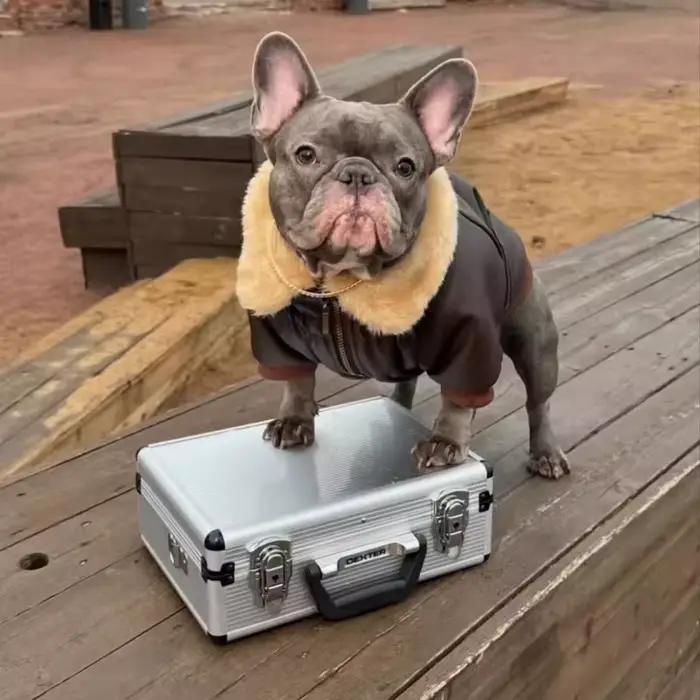 Carlin chien manteau veste hiver bouledogue français vêtements Schnauzer américain Bully Pitbull