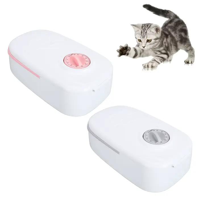 Mangeoire automatique pour chiens et chats, aliments secs et humides, séparation des repas doubles, repas quantitatifs réguliers, alimentation saine