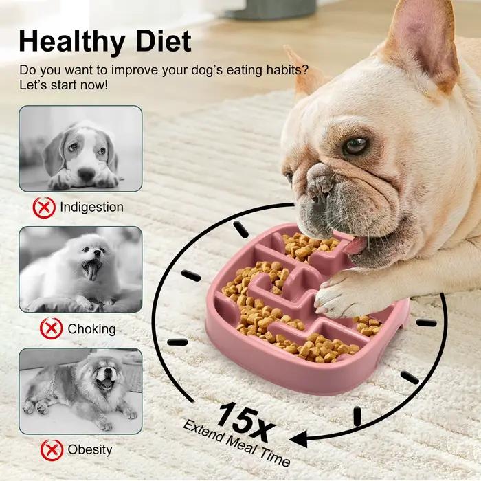 Fournitures pour animaux de compagnie chien chat Anti étouffement alimentation bols de nourriture chiot ralentissement manger mangeoire plat prévenir l'obésité nouvelle variété de produits