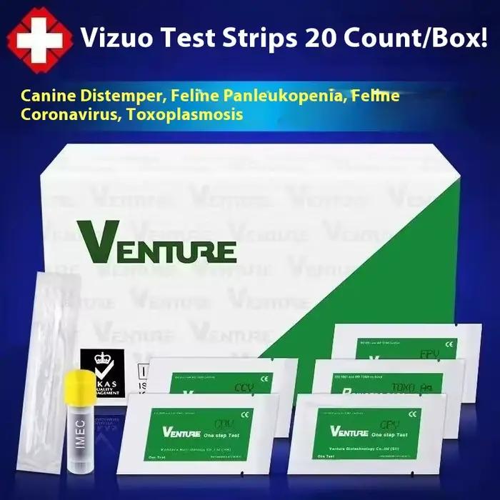 Kit de Test Rapide d'Antigène du Parvovirus Canin Ranlraka, Kit de Test CPV pour Chiens, Kits de Test pour Animaux