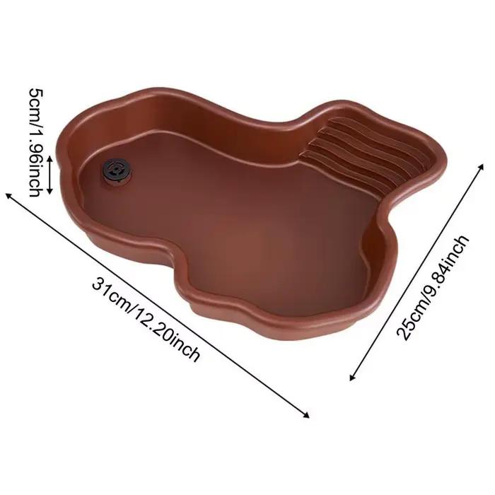 Plat d'alimentation pour tortue