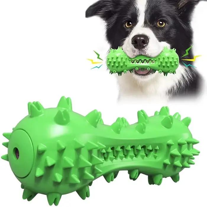 Jouets à mâcher durables pour chiens agressifs, jouets interactifs pour chiots, bâtonnets à mâcher résistants pour l'entraînement des chiots, brosse à dents sonore pour chiens