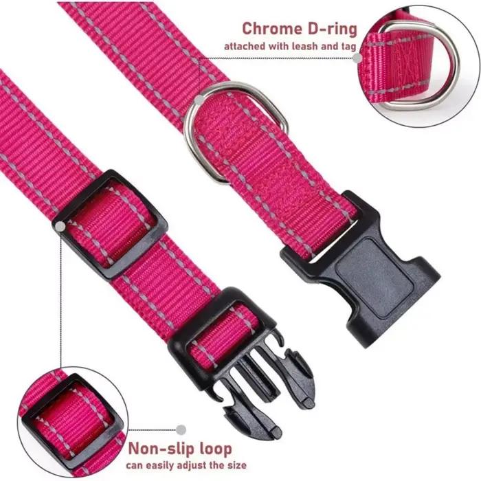 Collier pour chien réglable en néoprène doux rembourré