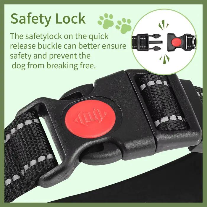 Collier Réfléchissant Réglable Anti-Évasion pour Chien