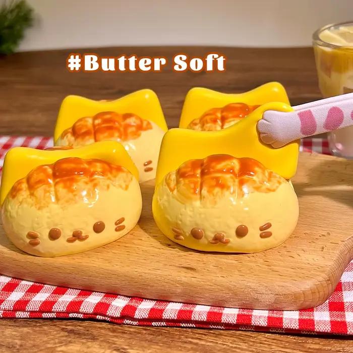 Jouet Squishy en Silicone de Qualité Alimentaire Kitten Cafe