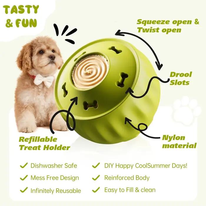 Jouet interactif pour chien à congeler : Stimulation cognitive
