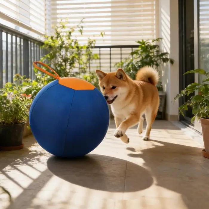 Balle interactive pour grands chiens
